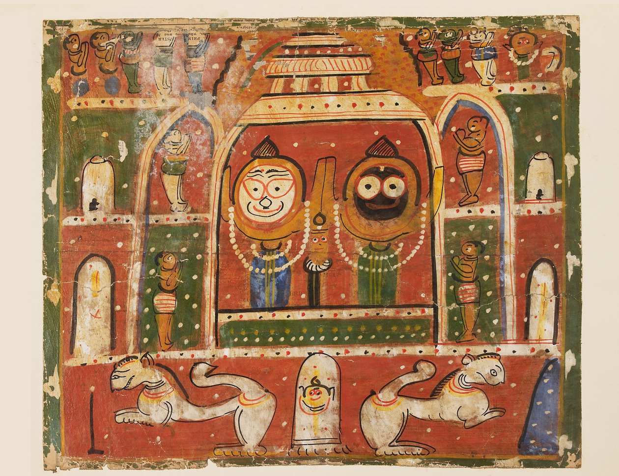 Das Jagannatha-Trio im Schrein von Puri von Indian School