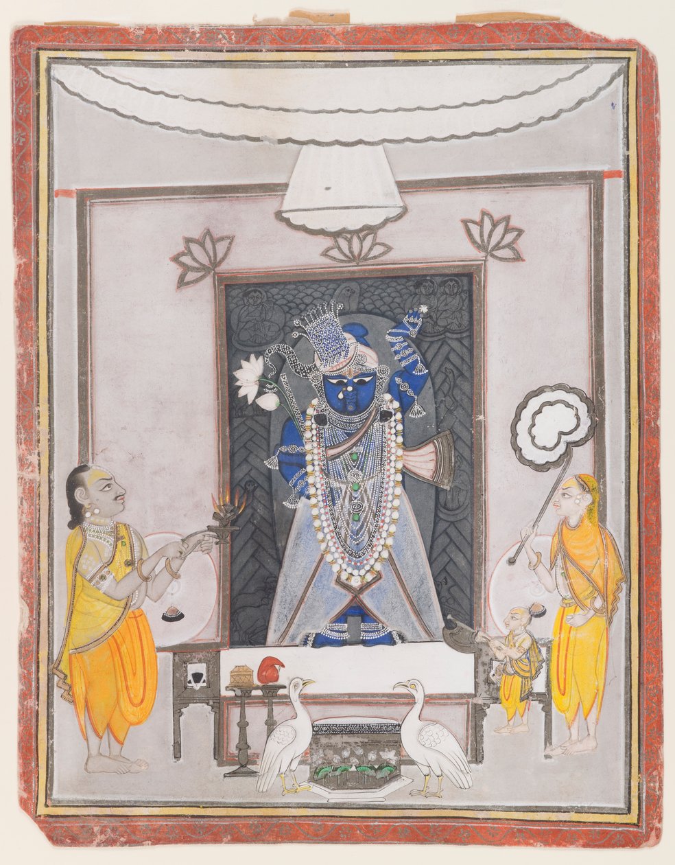 Verehrung von Shrinathaji von Indian School