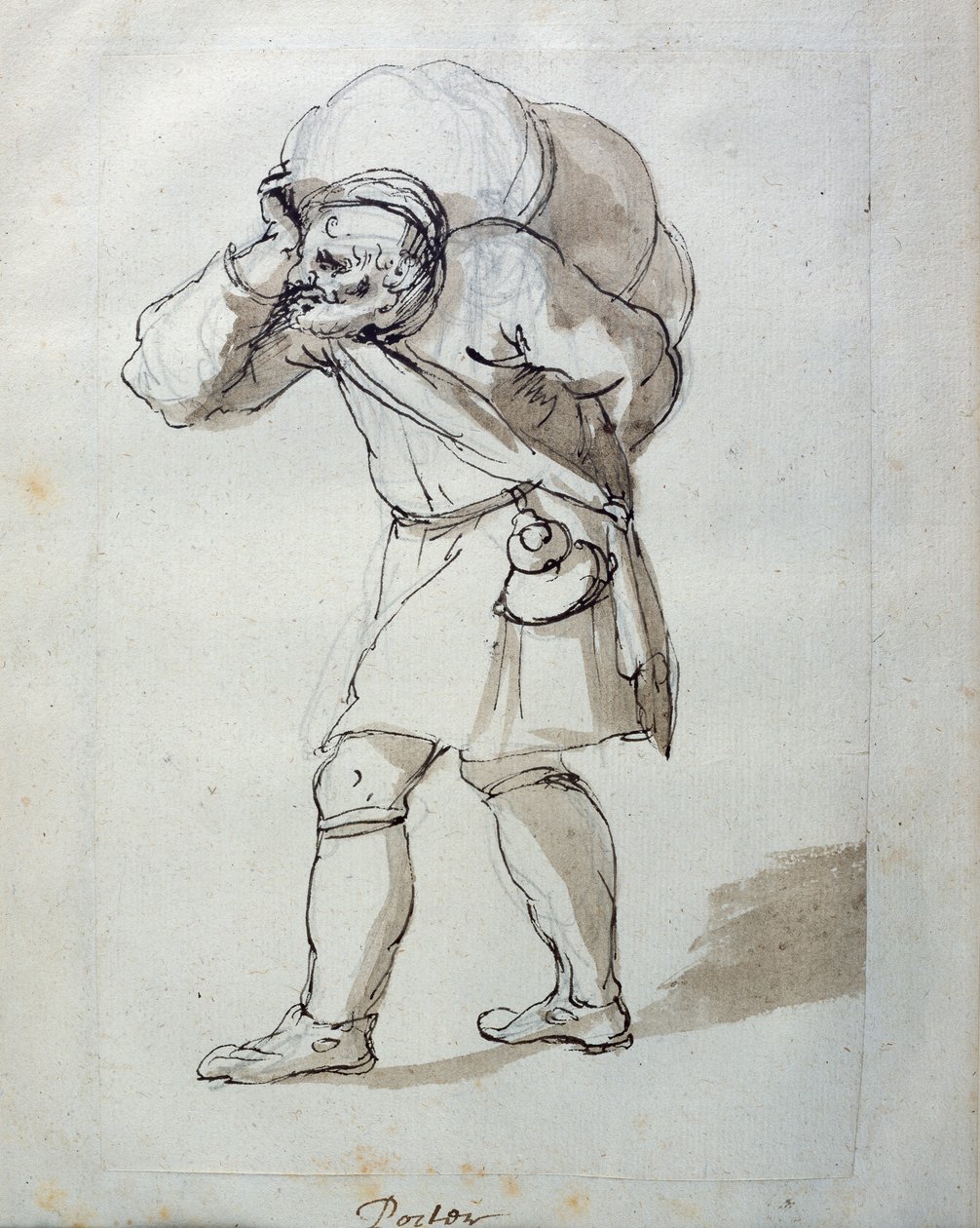 Ein beladener Träger von Inigo Jones