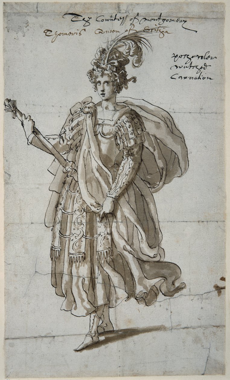 Königin Tomyris der Massagetai, ca. 1609 von Inigo Jones