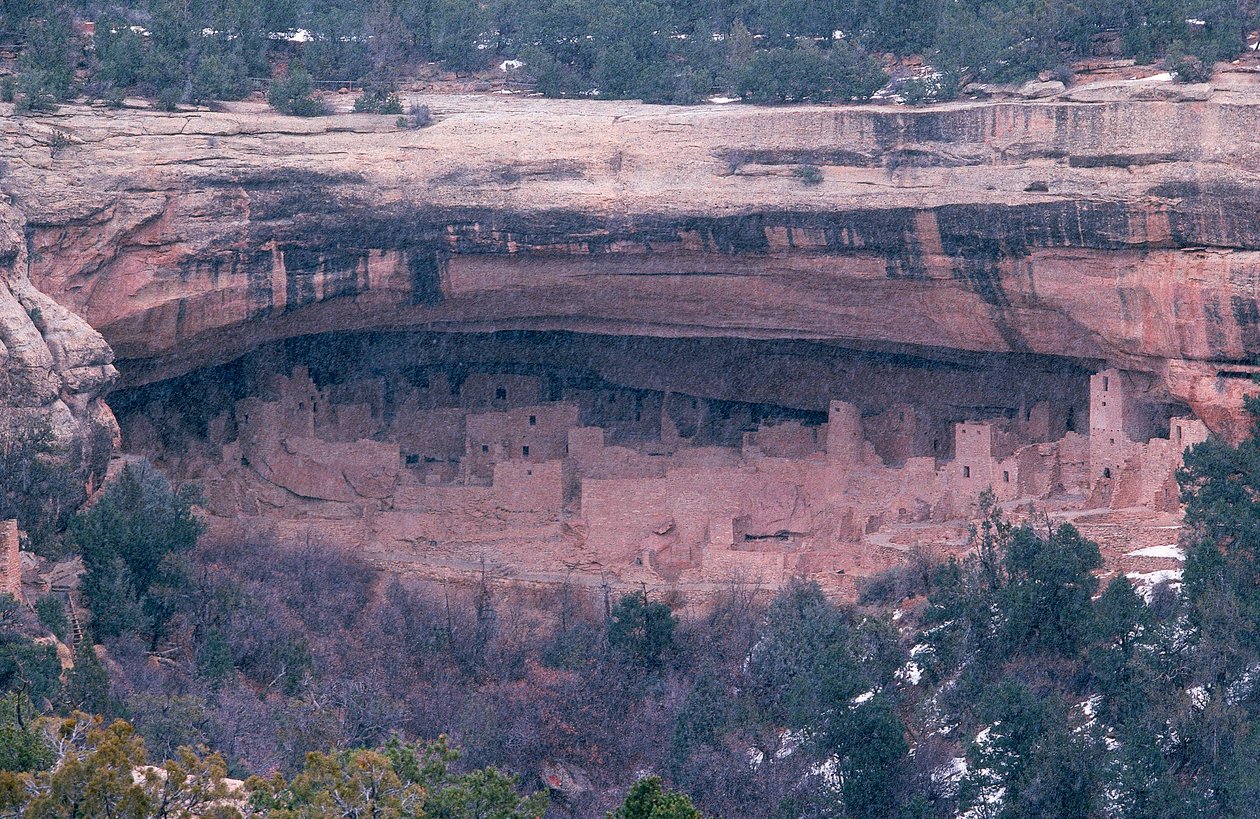 Cliff Palace im Mesa Verde Nationalpark im südwestlichen Eck von Colorado von Ira Block