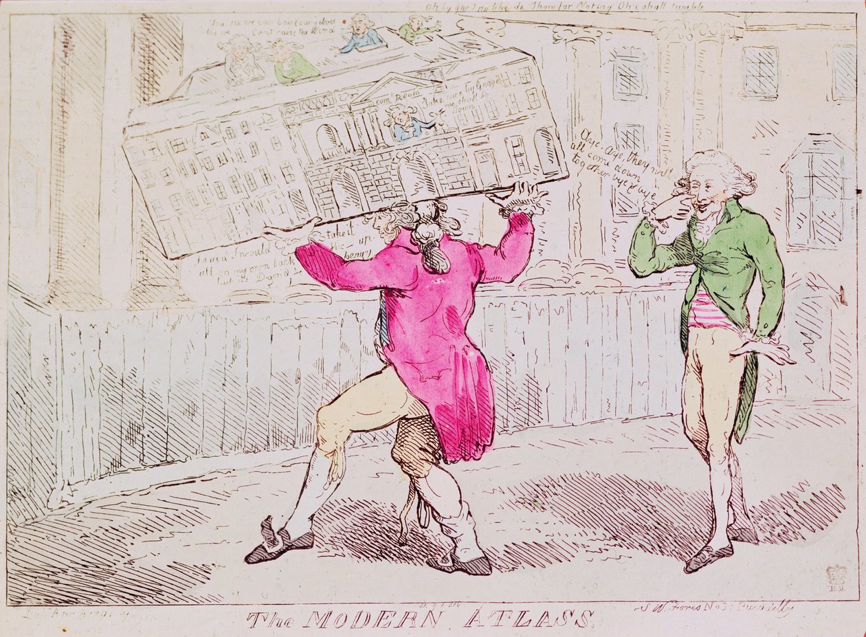 Der moderne Atlas, veröffentlicht von S.W. Fores, 1791 von Isaac Robert Cruikshank