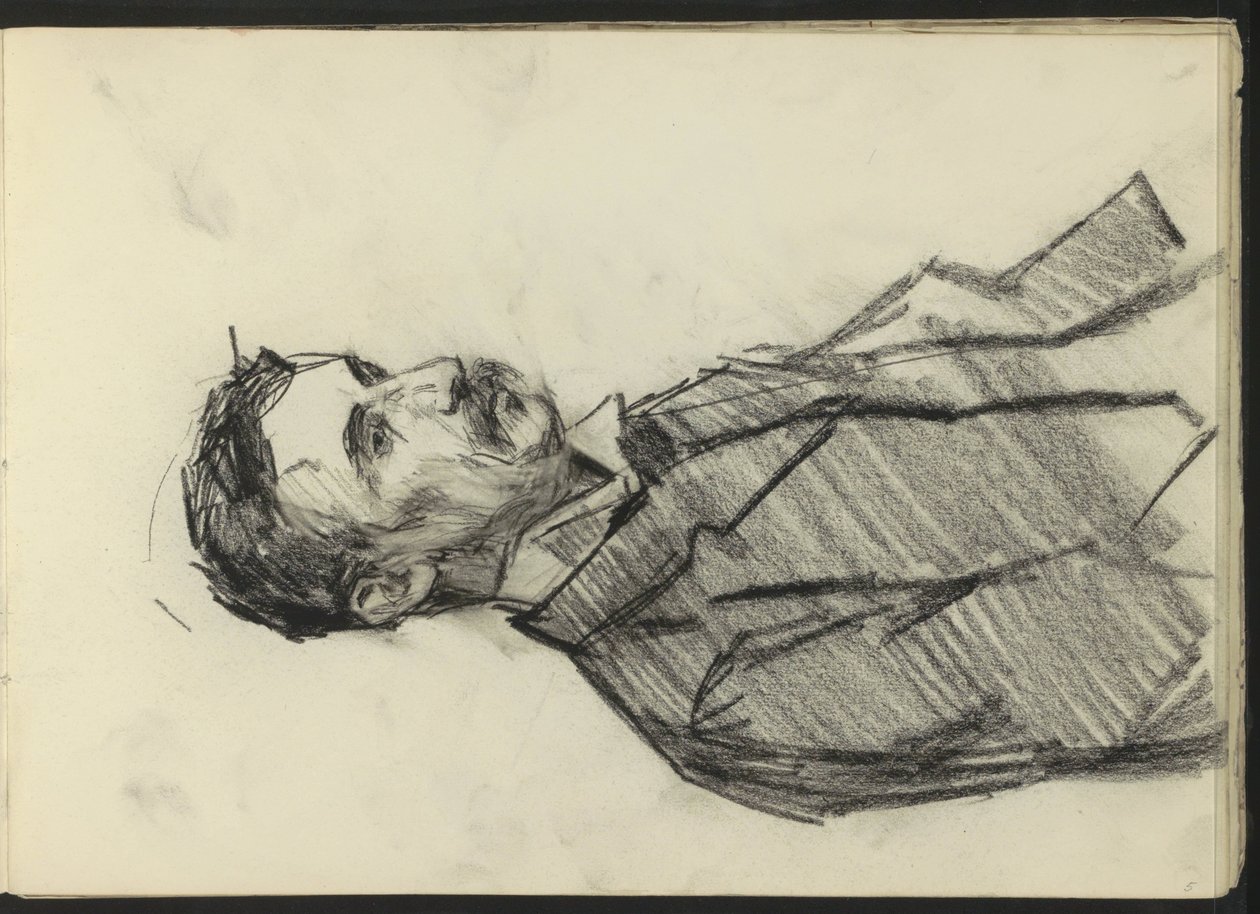 Mann mit Schnurrbart von Isaac Israels