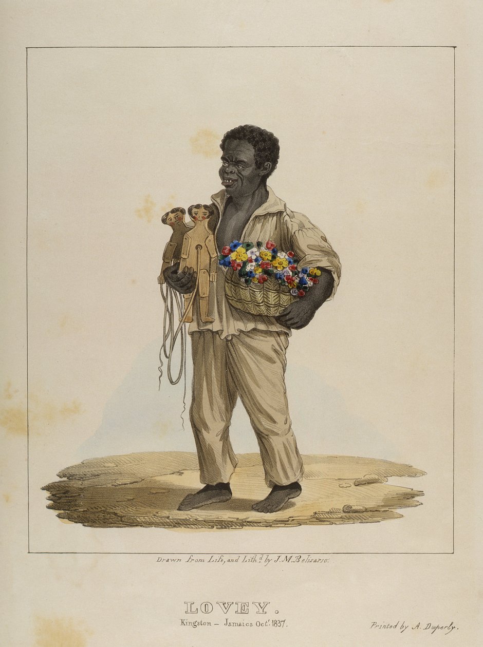 Lovey, Tafel 8 aus Skizzen von Charakter..., 1838 von Isaac Mendes Belisario