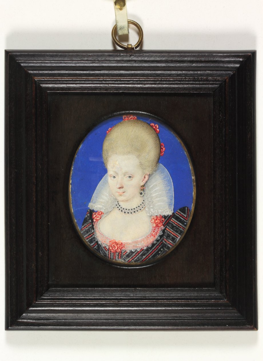 Frances Howard, Herzogin von Lennox und Richmond (Aquarell auf Pergament) von Isaac Oliver