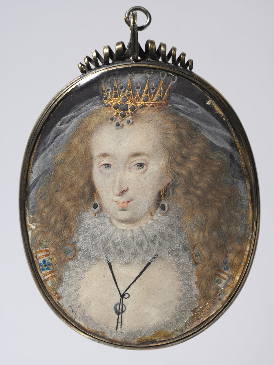 Porträt von Lucy Russell, Gräfin von Bedford, geb. Harrington, ca. 1608-1616 von Isaac Oliver