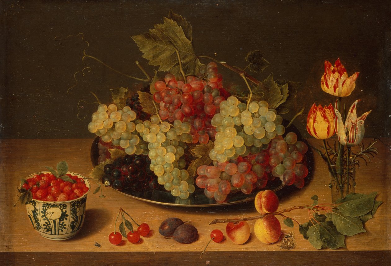 Stillleben mit Früchten und Blumen von Isaac Soreau