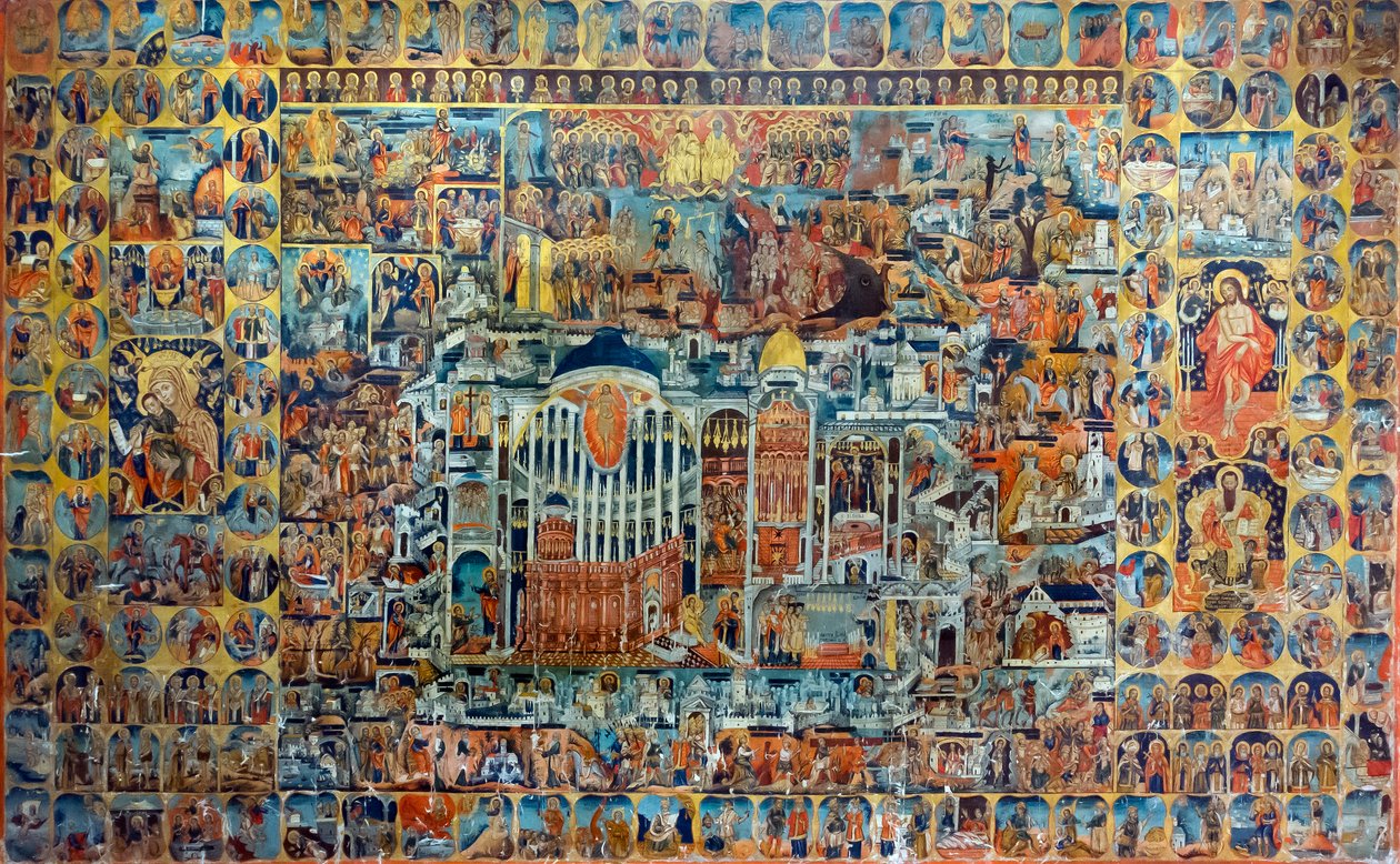 "Himmlisches und Irdisches Jerusalem" Ikone von Isaak Demetrakes