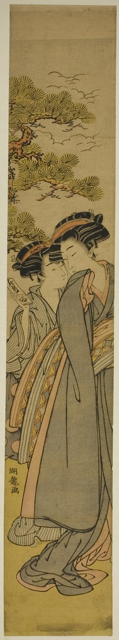 Ein Liebesbrief überbringen von Isoda Koryusai