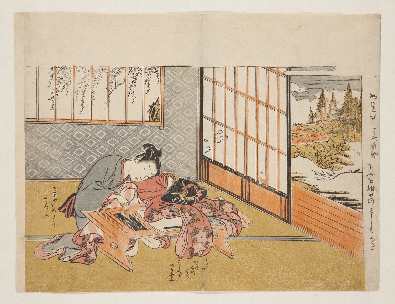 Blühende Blumen der eleganten zwölf Monate von Isoda Koryusai