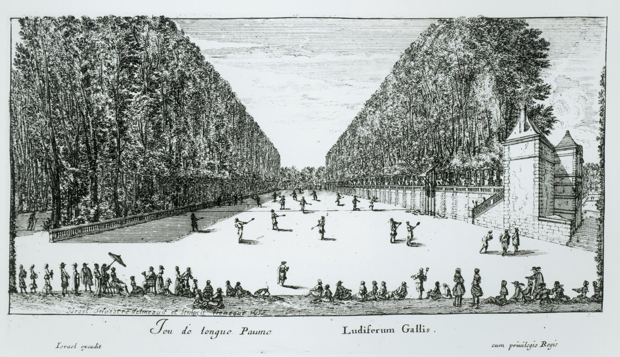 Ein Spiel von Longue Paume, 1655 von Israël Silvestre the Younger