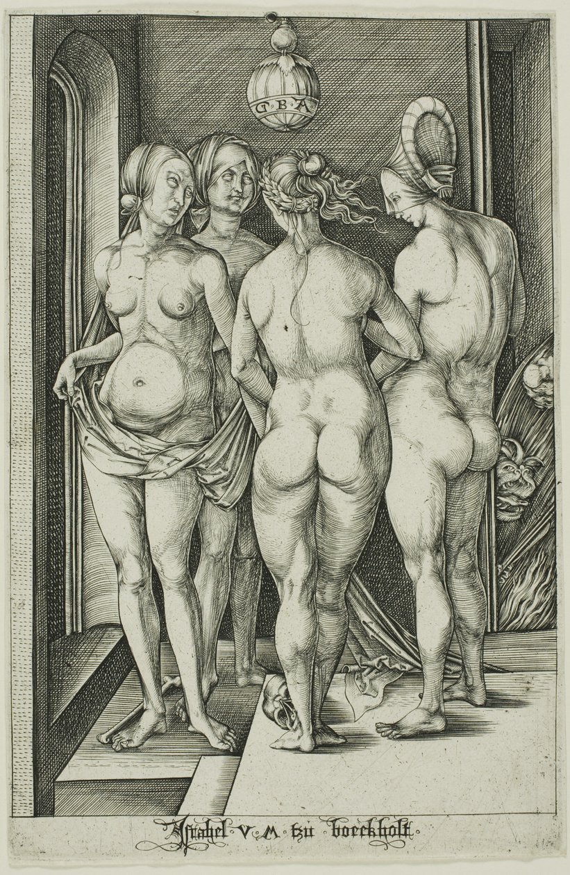Die vier Hexen von Israhel van Meckenem the younger