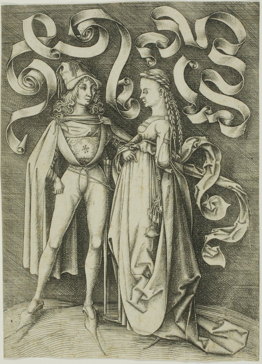 Der Ritter und die Dame von Israhel van Meckenem the younger