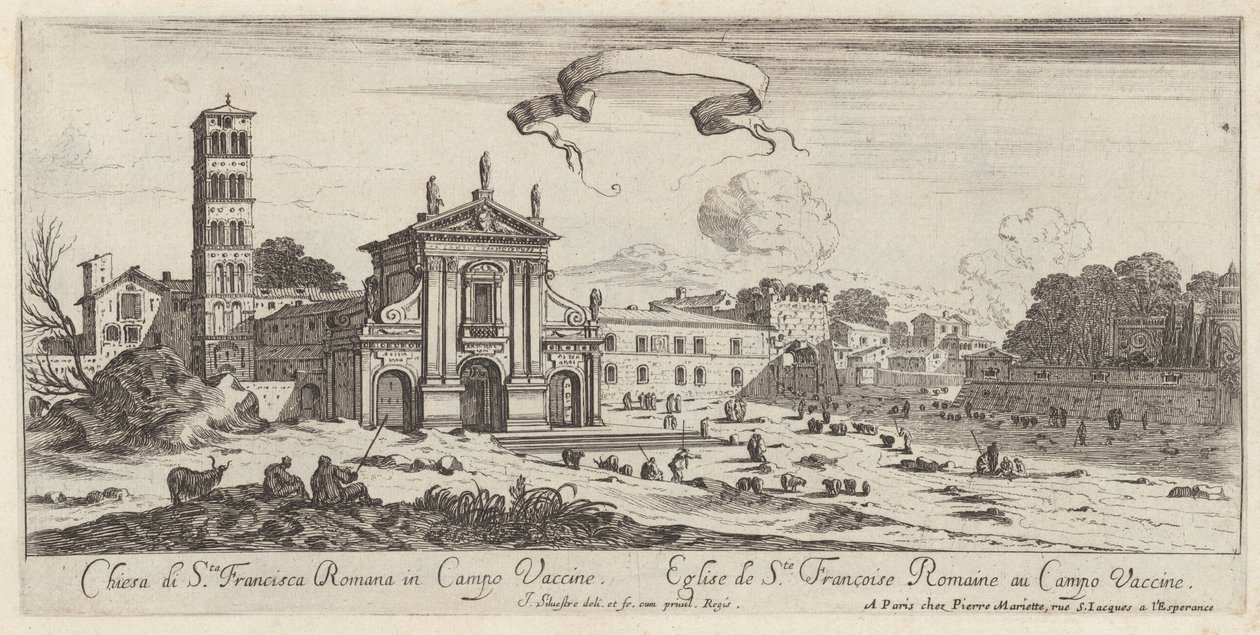 Kirche Sta Francisca Romana im Campo Vaccine von Israël Silvestre