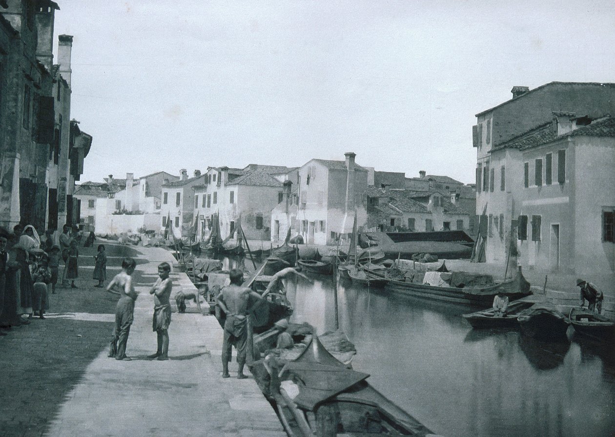 Blick auf einen Kanal von Italian Photographer