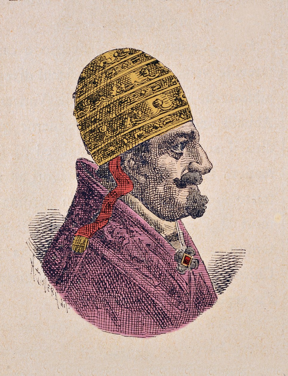 Porträt von Papst Innozenz XII. (1691-1700) (spätere Kolorierung) von Italian School