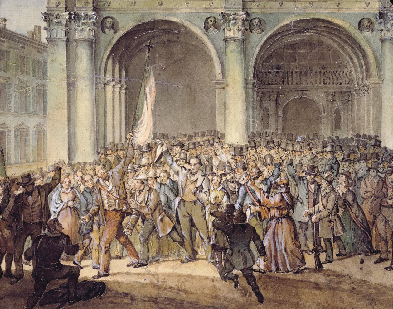 Die zehn Tage von Brescia, nach 1849 von Italian School