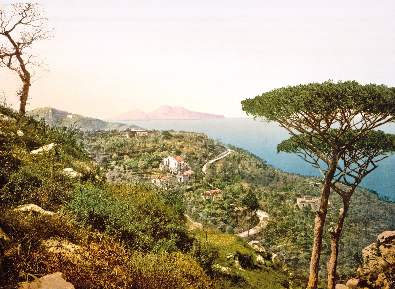 Blick auf den Vesuv über die Bucht von Neapel von Italian Photographer