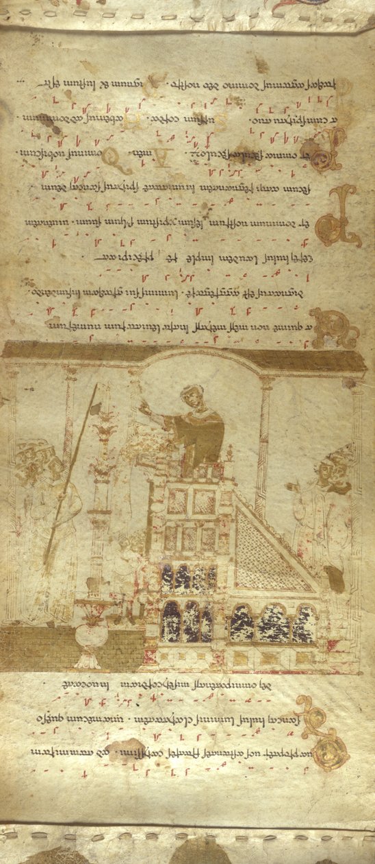Der Montecassino Exultet-Rolle, ca. 1075-1080 von Italian School