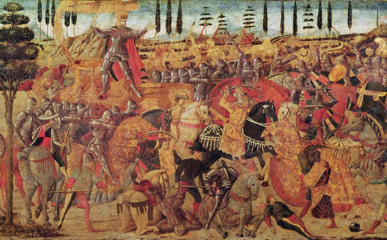 Schlacht zwischen Darius (399-330 v. Chr.) und Alexander dem Großen (356-323 v. Chr.) von Italian School