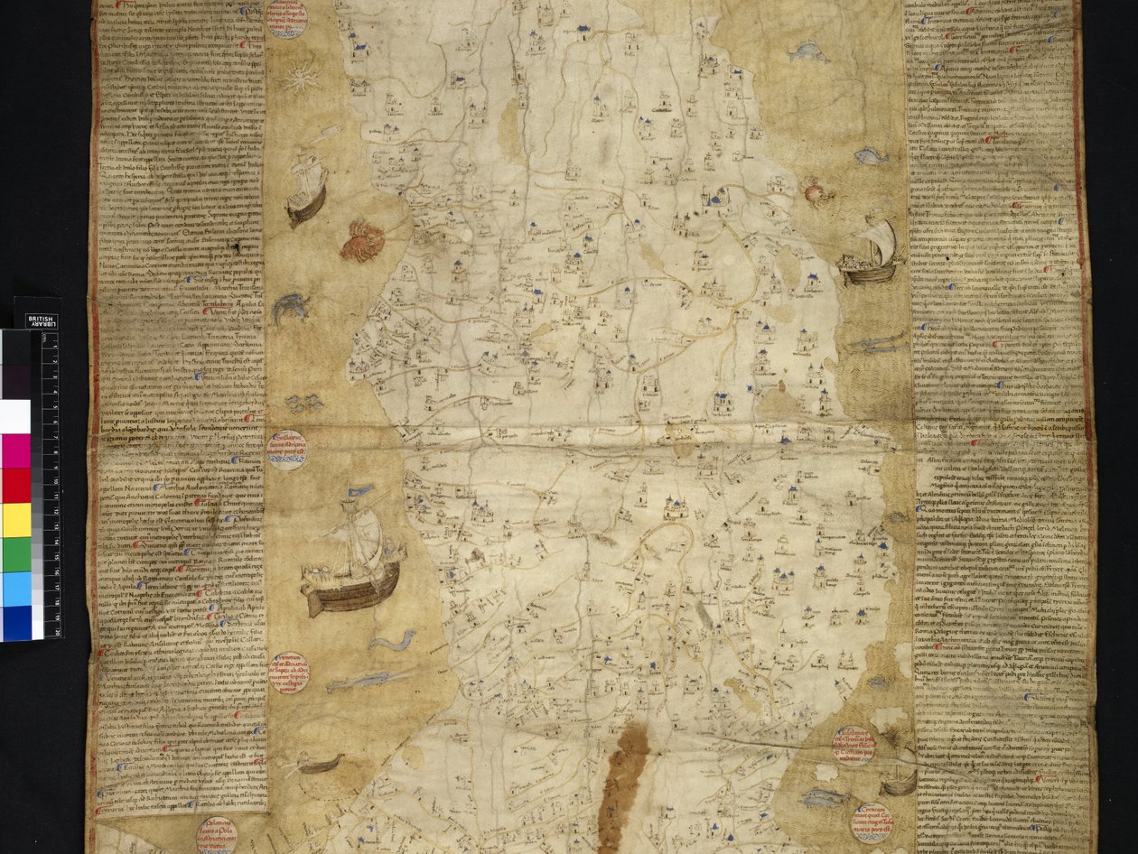 Cotton Roll XIII, 44 Italien Provinzen moderne Lage (Pergament) von Italian School