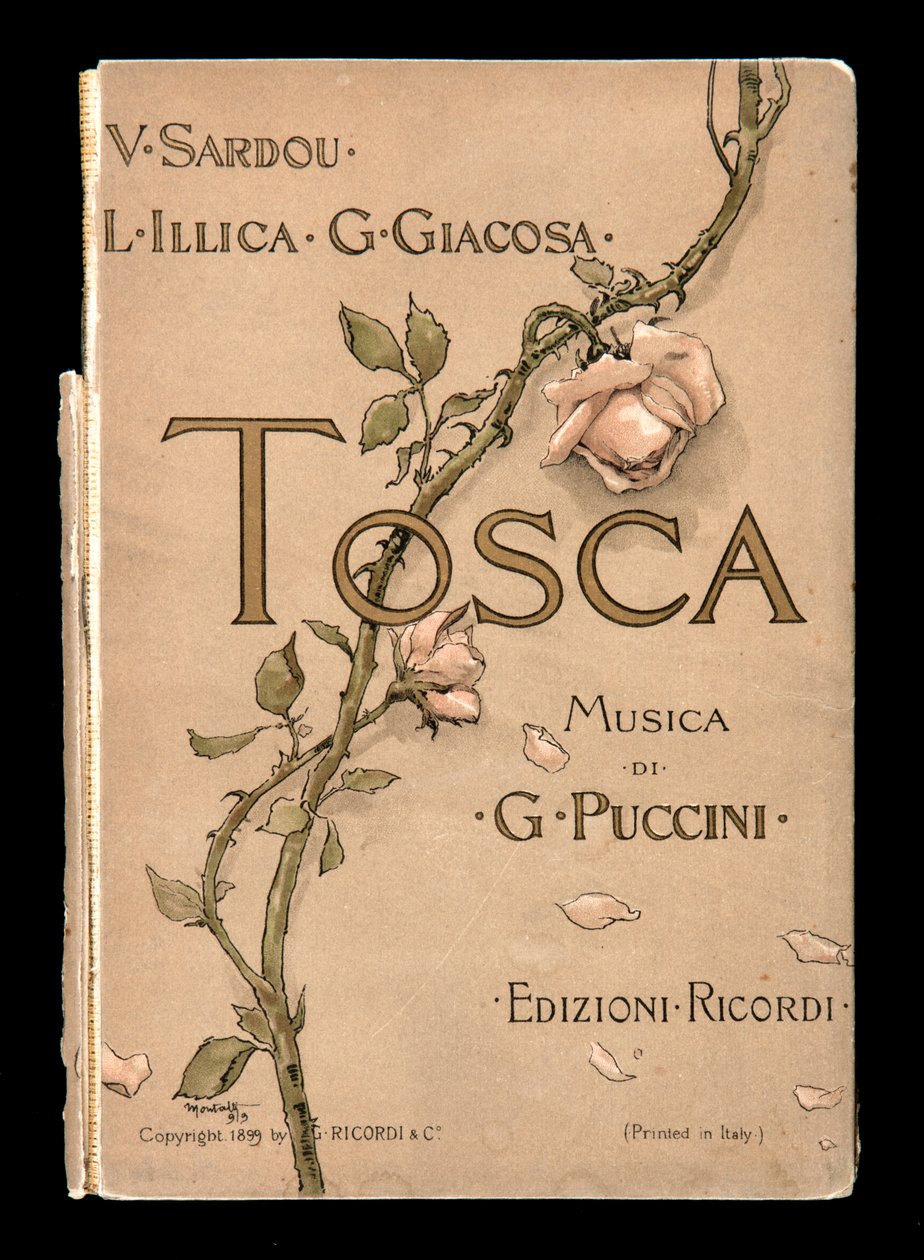 Cover, Libretto della Tosca von Giacomo Puccini, Edizione Ricordi, Italien von Italian School