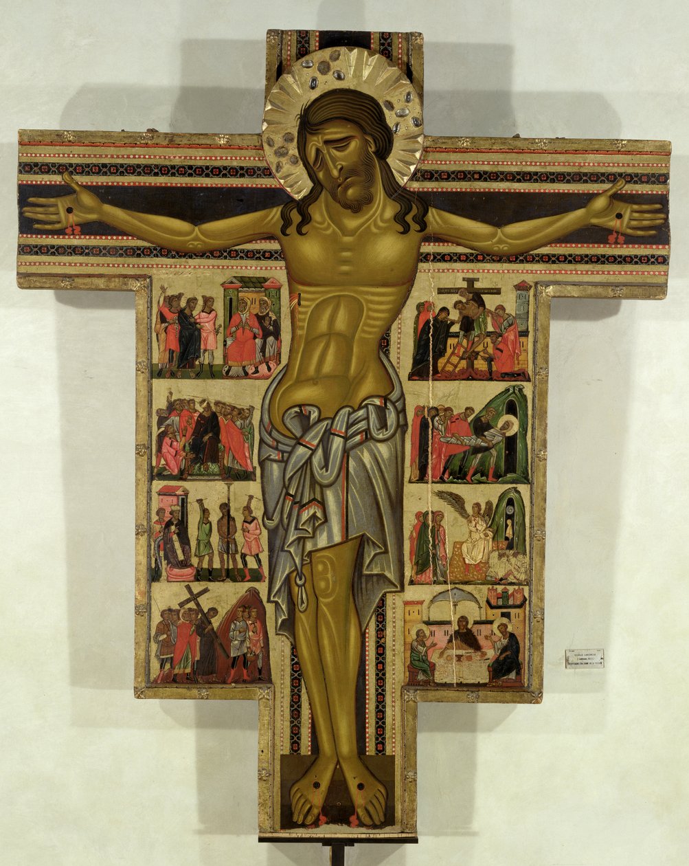 Kreuzigung mit Geschichten der Passion, Schule von Lucca von Italian School