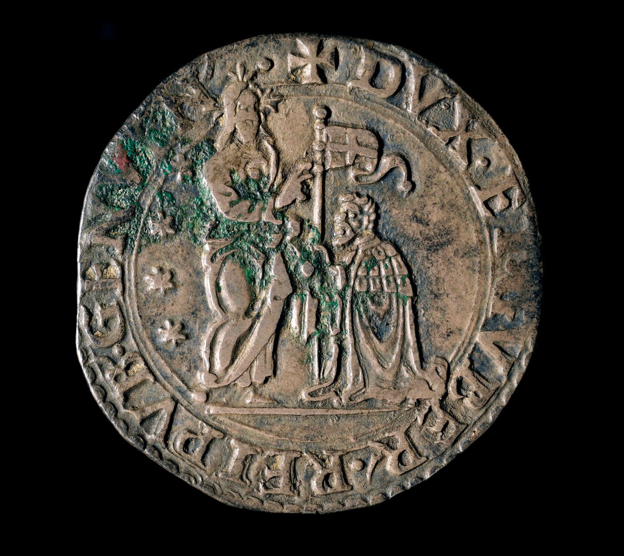 Währung der Republik Genua: Silber-Teston von Italian School