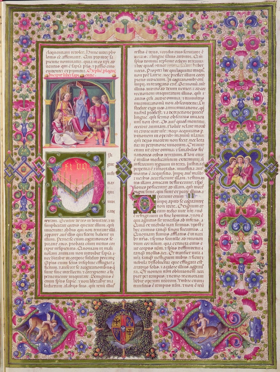 Eröffnung des Buches der Weisheit, aus der Borso d