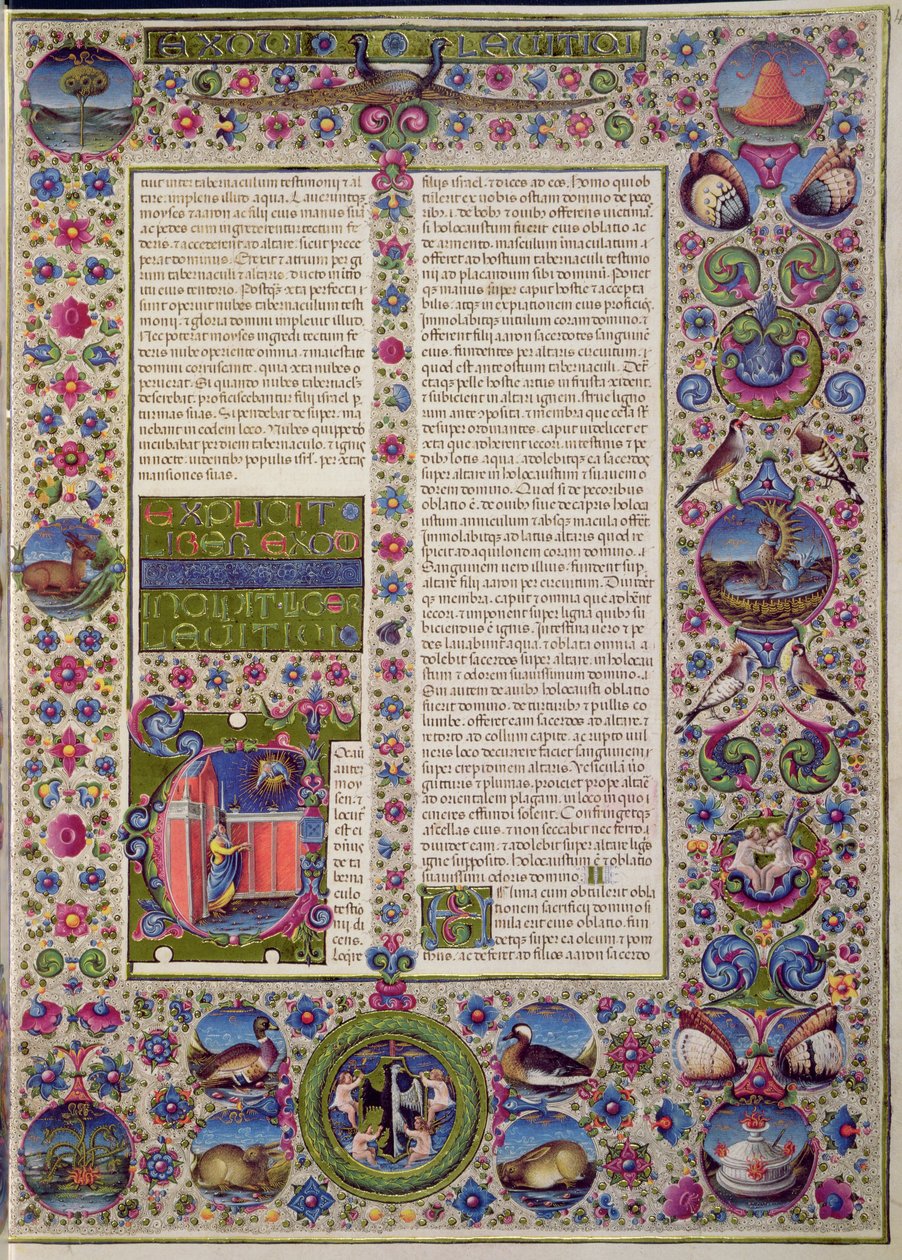 Eröffnungsworte des Levitikus, aus der Borso d