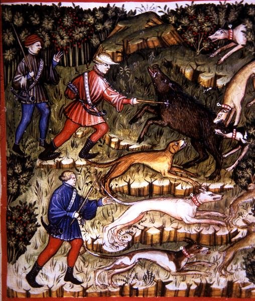 Fol.96r Jagdtiere, Illustration aus 