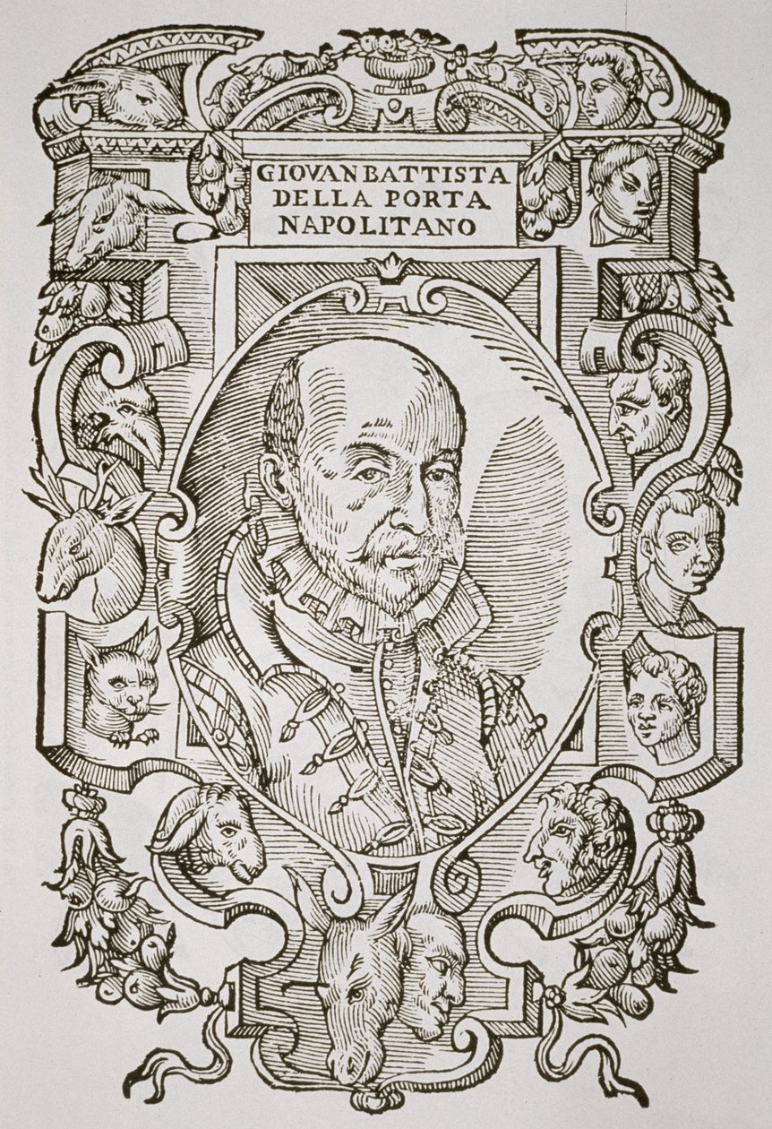 Giovanni Battista della Porta (1535-1615) aus seinem Buch, Delle Celeste Fisionomia, Padua 1616, illustriert in Geschichte der Magie, veröffentlicht im späten 19. Jahrhundert von Italian School