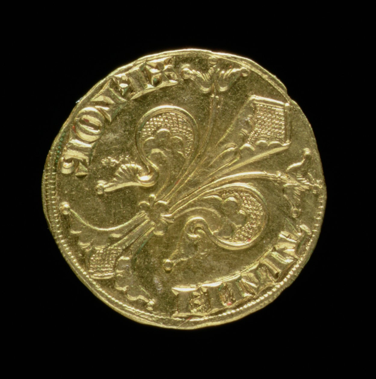 Goldflorin (Vorderseite) mit einer Lilie, Florentinisch, 1252 von Italian School