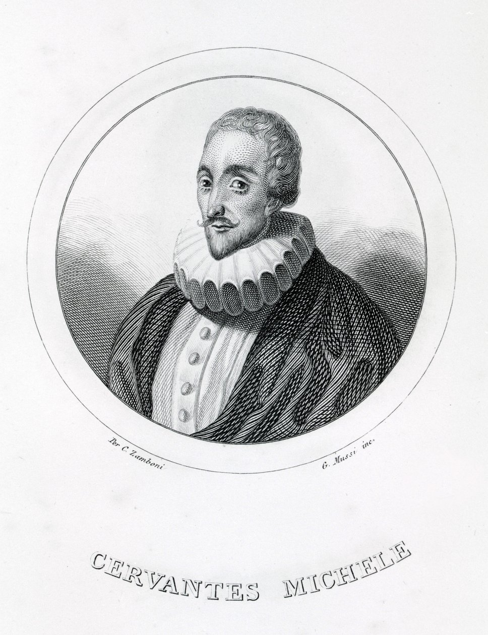Miguel de Cervantes, spanischer Schriftsteller (1547 - 1616) von Italian School