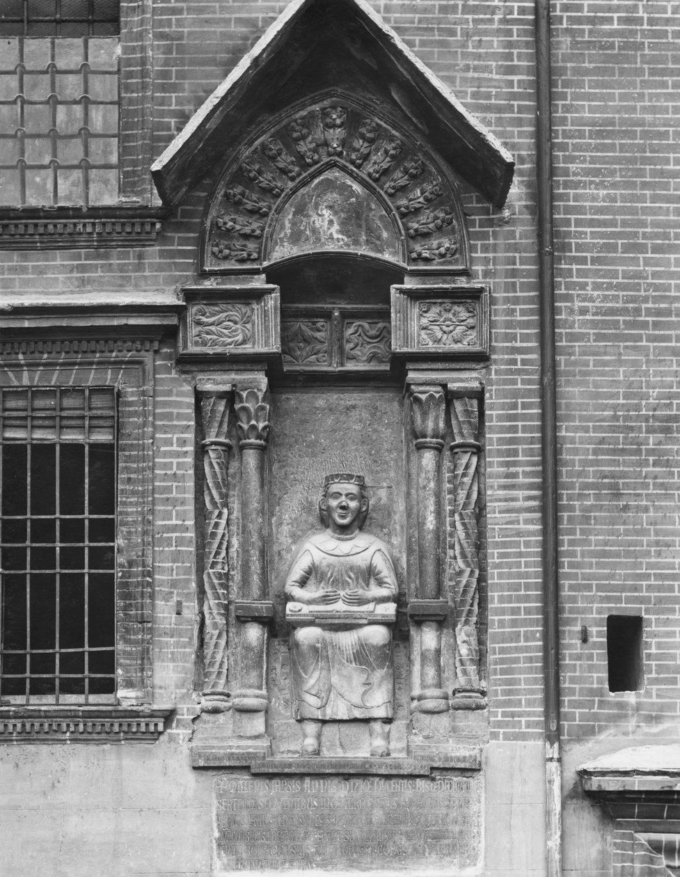 Denkmal für Virgil, Palazzo del Podesta, Piazza Dante, 1220 von Italian School
