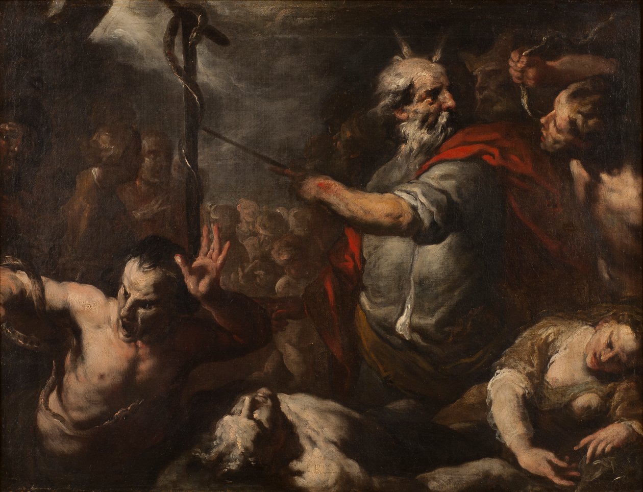 Moses und die eherne Schlange von Italian School