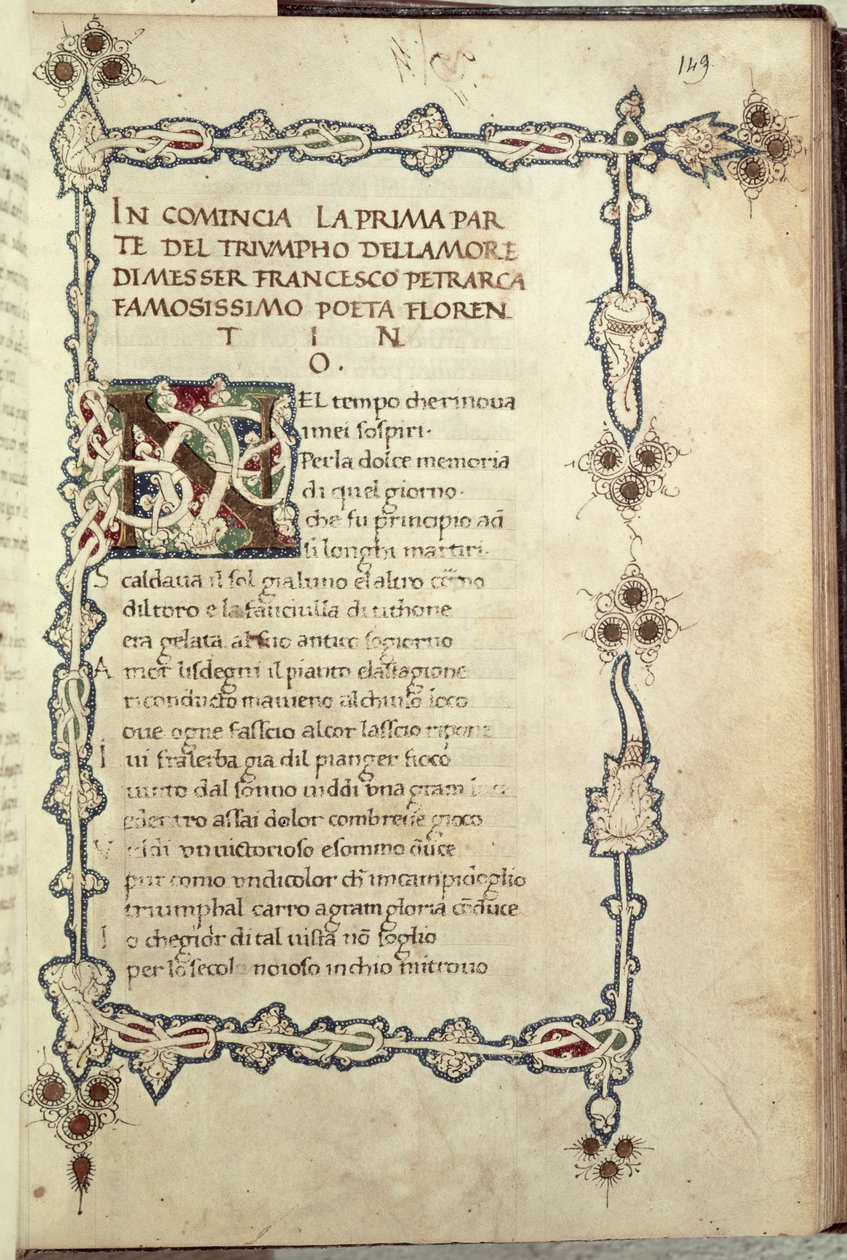 Ms.392 fol.149 Der Triumph der Liebe, aus 