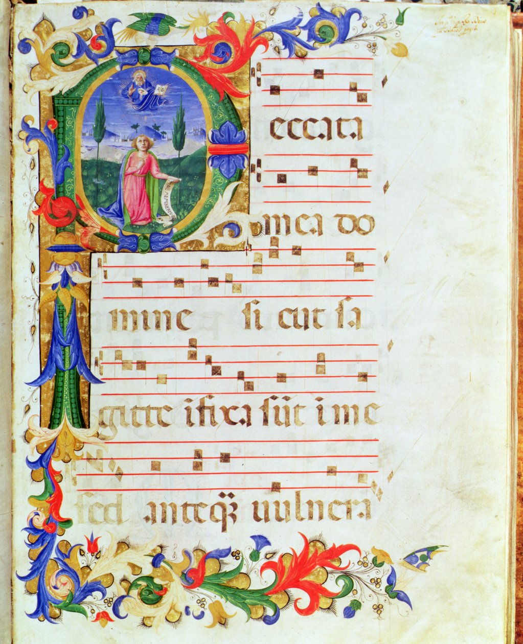 Ms 577 f.1 Historisierte Initiale 
