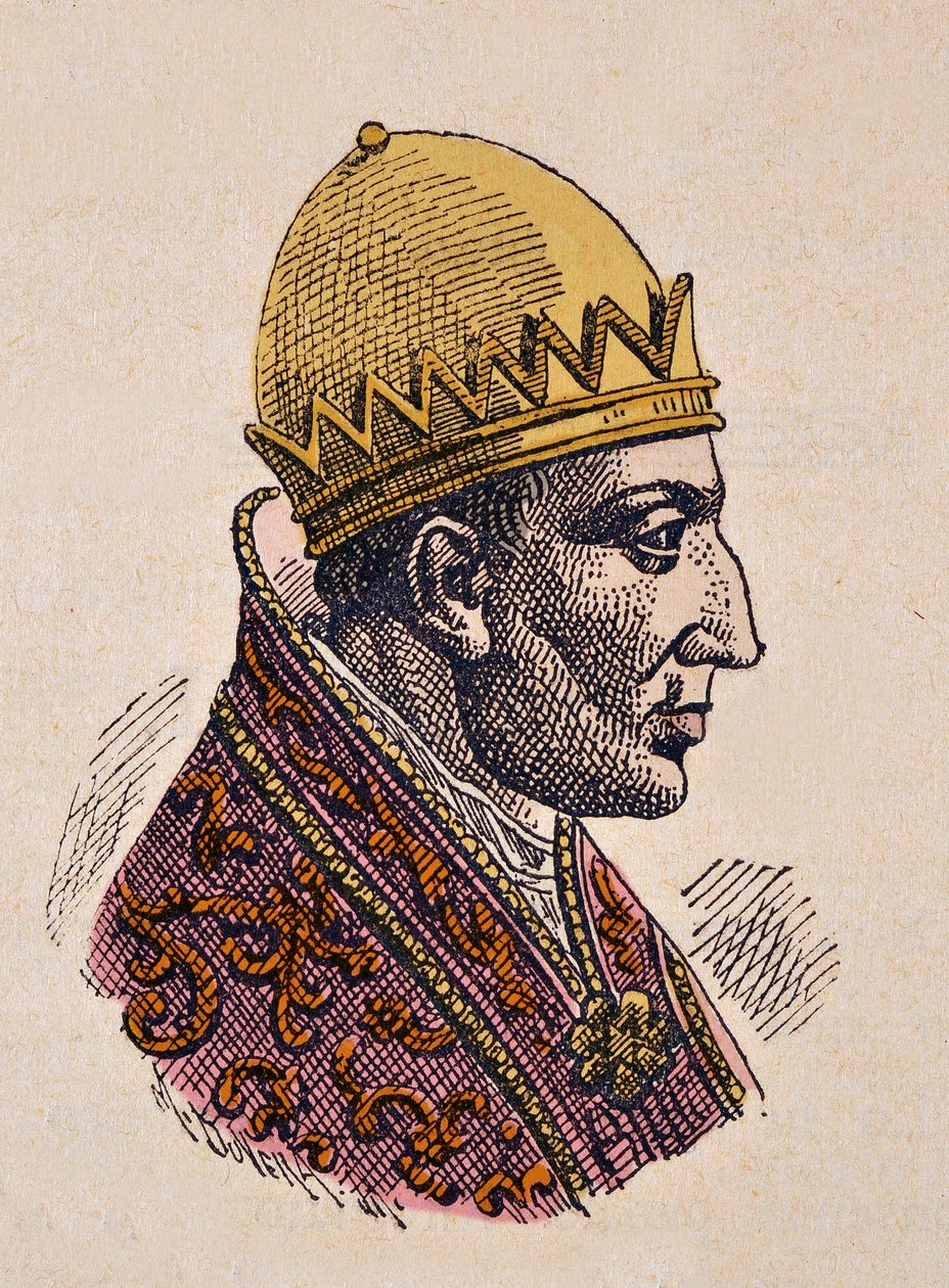 Porträt von Gegenpapst Felix II von Italian School