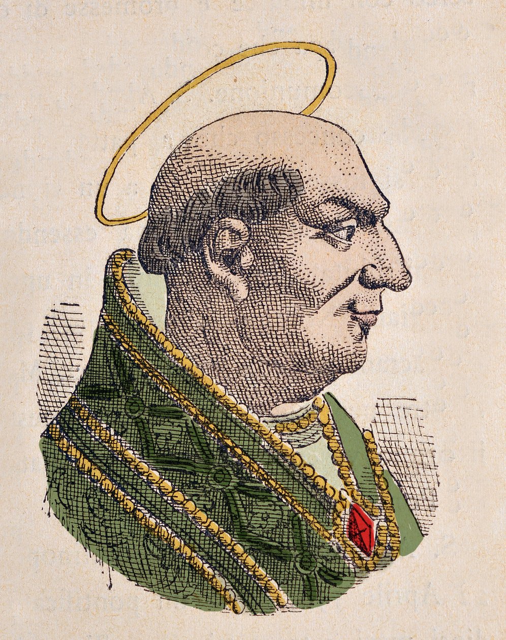 Porträt von Papst Agapetus I von Italian School