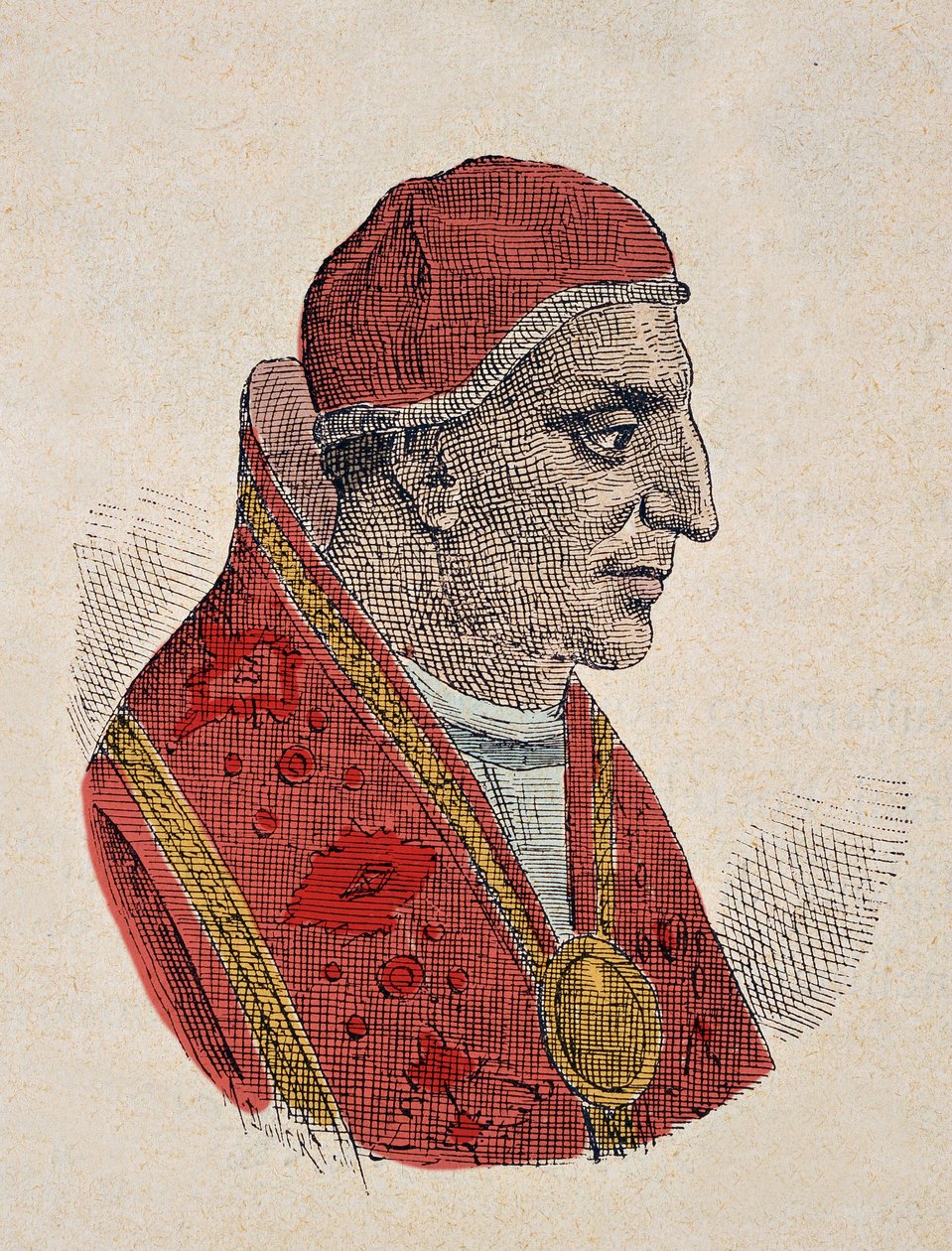 Porträt von Papst Stephan III. (768-772) von Italian School