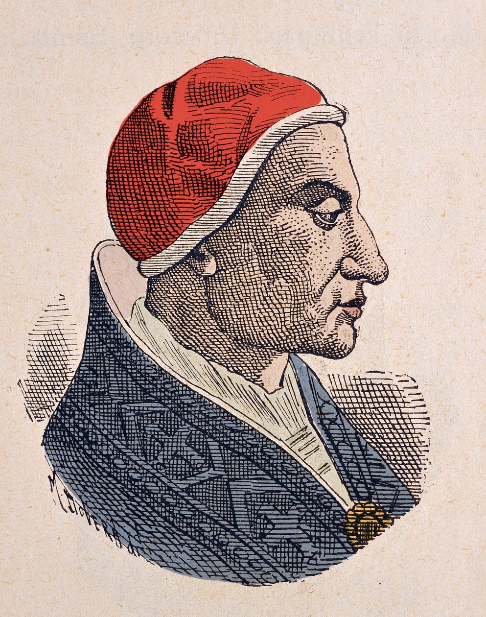 Porträt von Papst Felix IV. (526-530) von Italian School