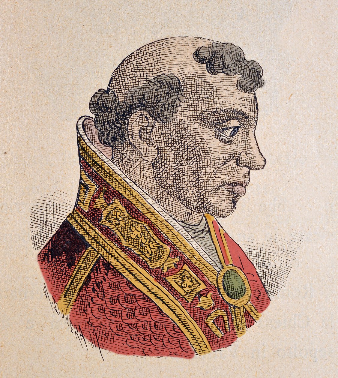 Porträt von Papst Formosus (891-896) von Italian School