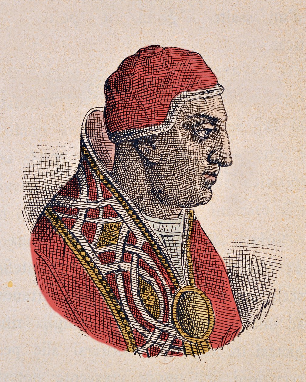 Porträt von Papst Gregor II (715-731) von Italian School