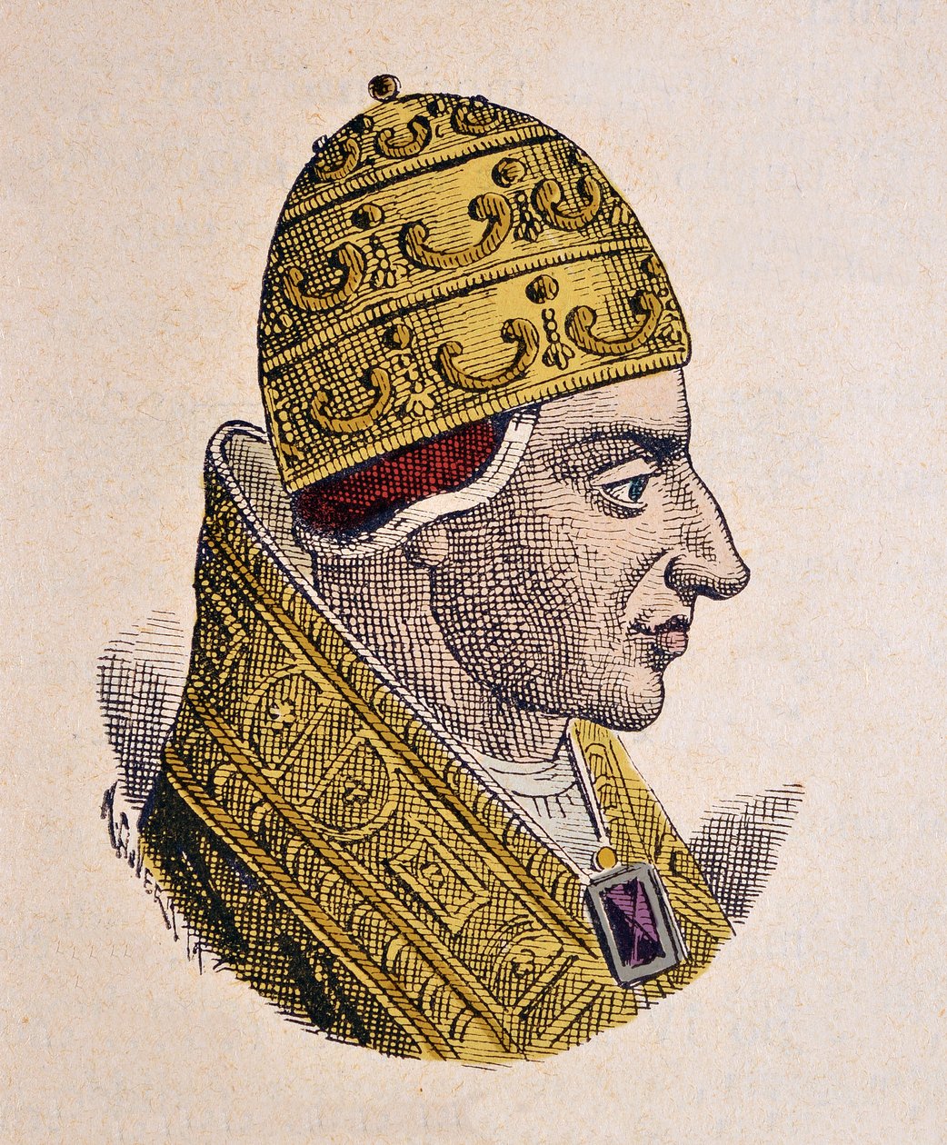 Porträt von Papst Johannes XVII (1003) von Italian School
