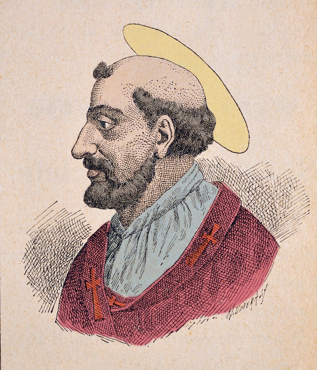 Porträt von Papst Linus (67-76) von Italian School