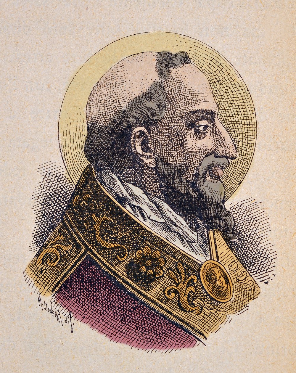 Porträt von Papst Clemens I. (88-97) von Italian School