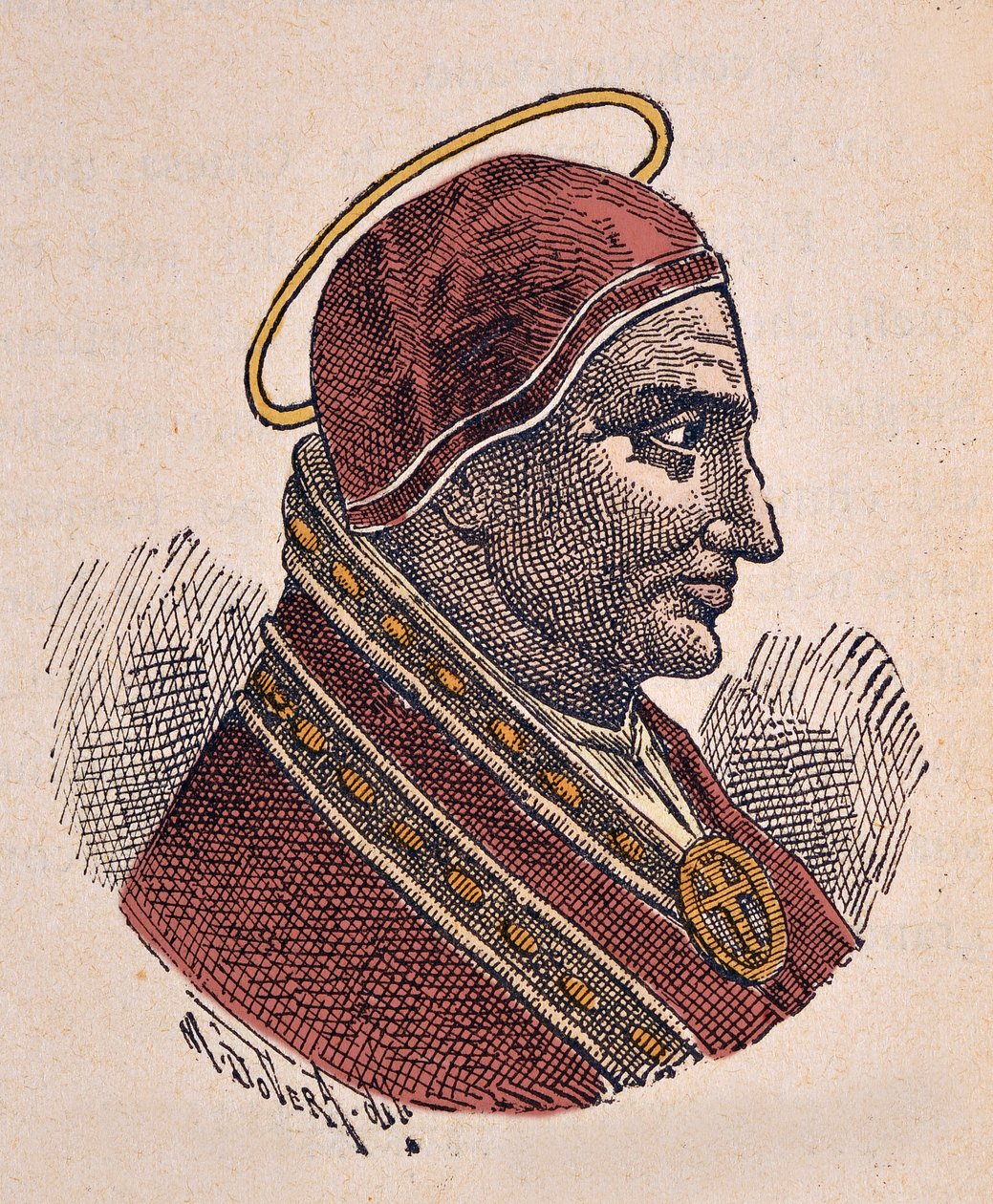 Porträt von Papst Soter (ca. 166-175) von Italian School
