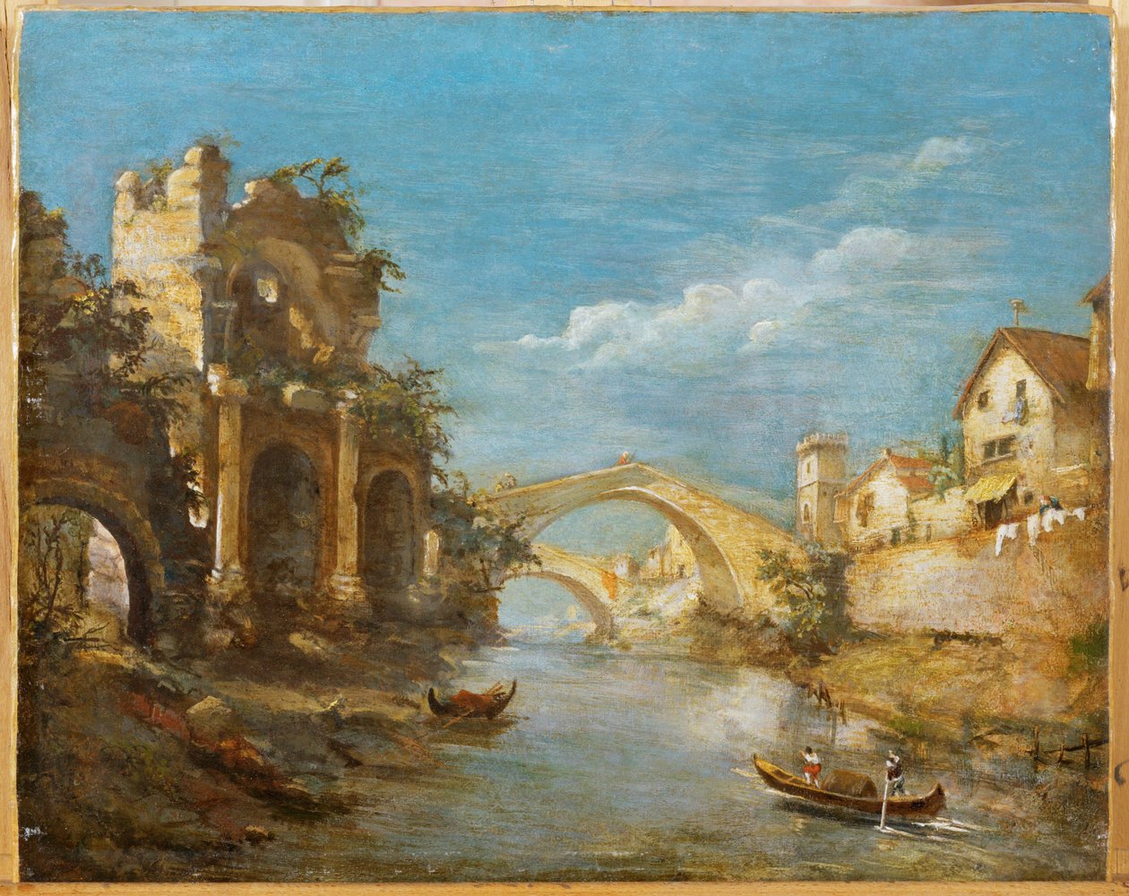 Romantische Landschaft von Italian School