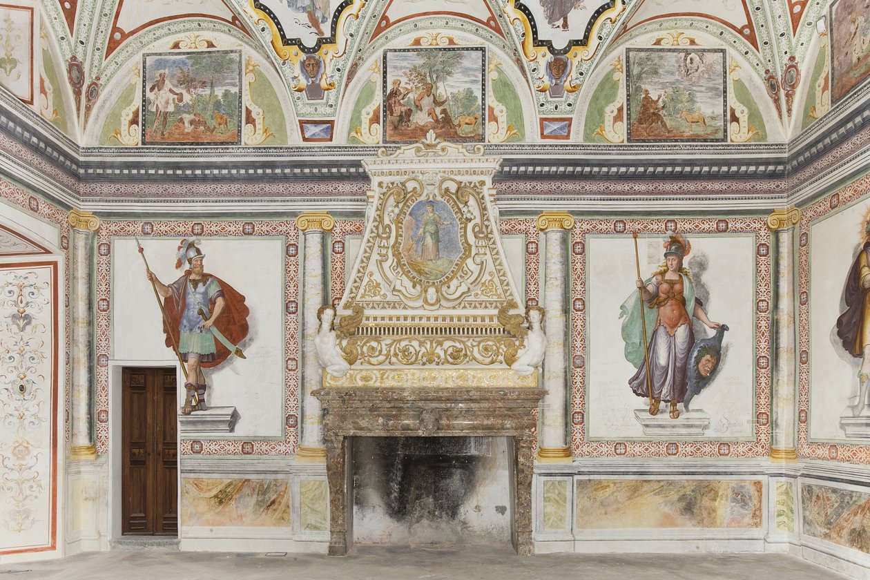Zimmer des Jupiter und Merkur: Mars und Minerva von Italian School